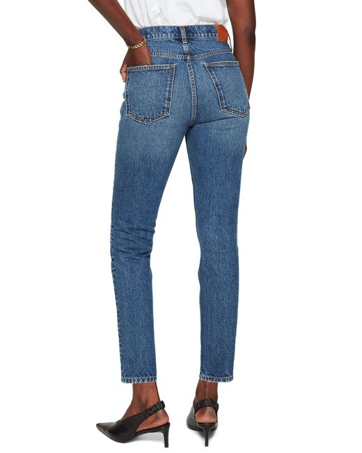 Anine Bing Denim Sonya High Waist Slim Jeans in Blue - Lyst