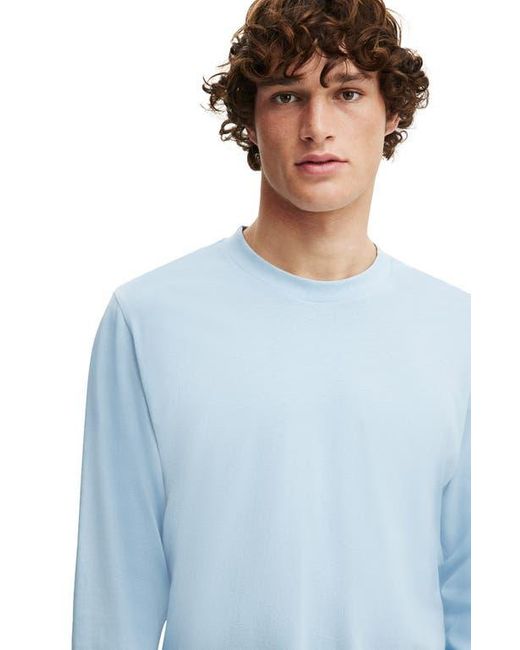 Cotton On Blue Cropped Fit Long Sleeve for men