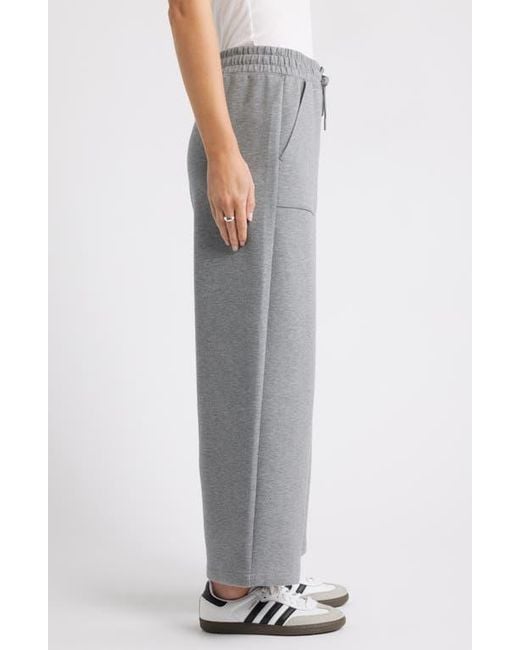 Caslon Gray Patch Pocket Pull-On Relaxed Ankle Straight Leg Pants
