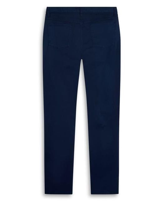 Bugatchi Blue Stretch Cotton Pants for men