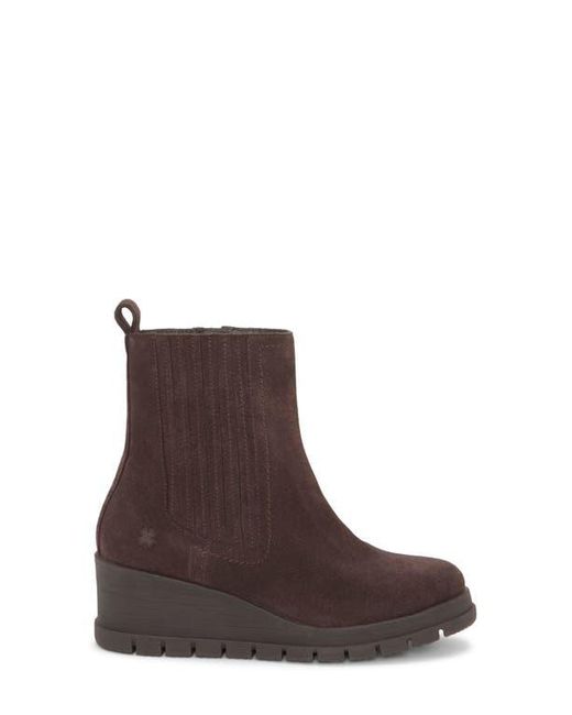 Lucky Brand Brown Sondruh Platform Wedge Bootie