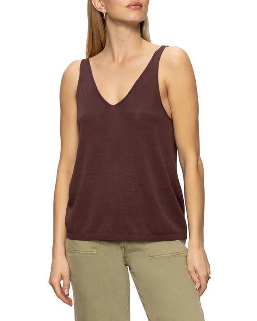 Sanctuary Purple V-Neck Knit Tank