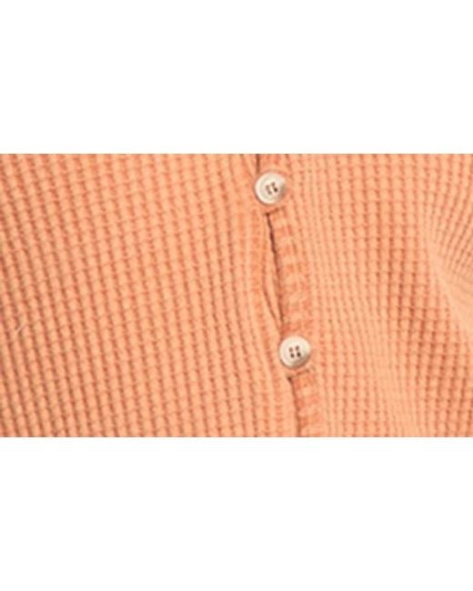 Billabong Orange Debbie Vibes Thermal Shorts