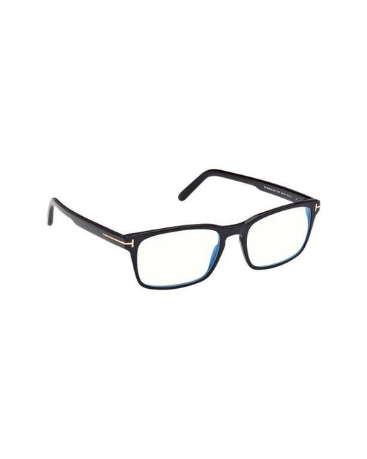 Tom Ford Brown 54Mm Rectangular Light Blocking Glasses for men