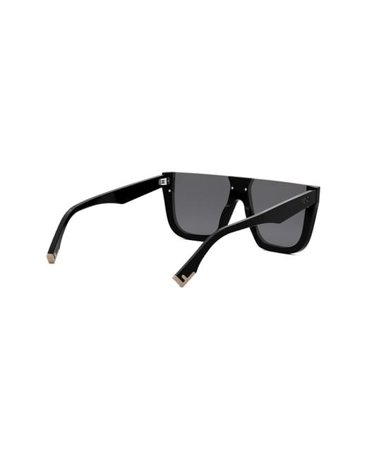 Fendi Black Way Flat Top Sunglasses