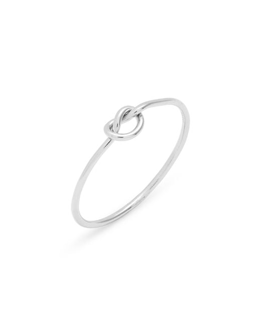Nashelle White Knot Ring
