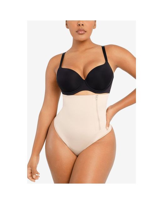 Shapellx Black Side Zip Shaping Panty