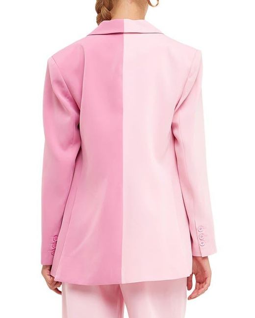 Endless Rose Pink Two-Tone Blazer