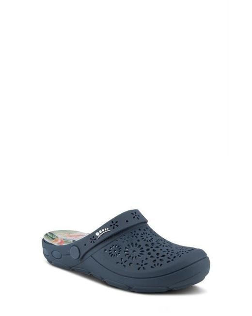 Spring Step Blue Contigo Clog