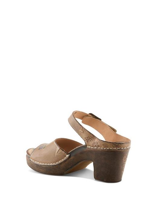 Spring Step Brown Japhette Platform Sandal