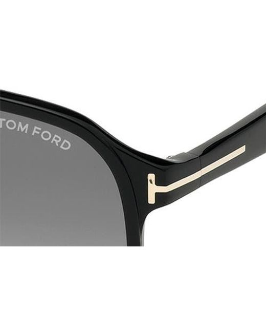 Tom Ford Black Raoul 62Mm Gradient Navigator Sunglasses for men
