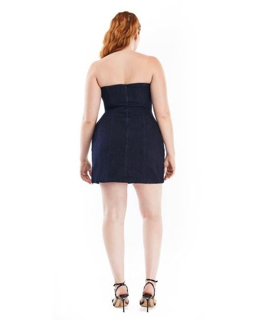 MOTHER OF ALL Marigold Denim Dress in Blue | Lyst