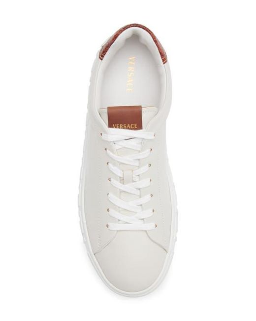 Versace White Greca Sneaker for men