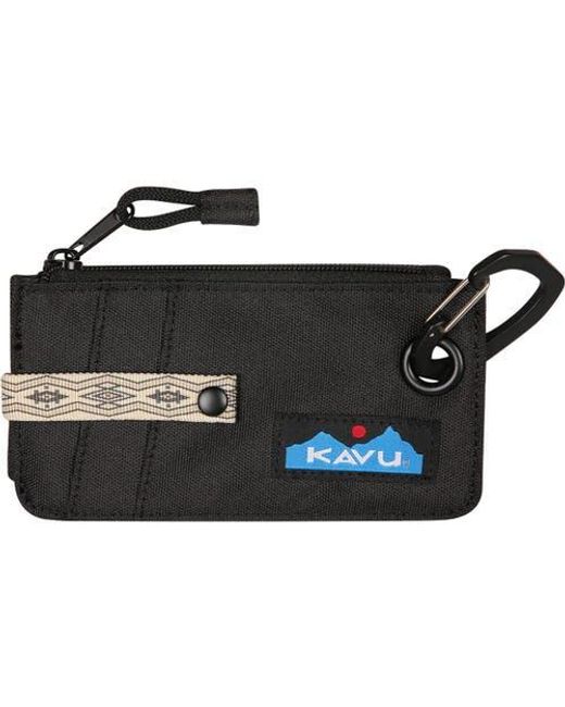 Kavu Black Clipper Card Case Wallet
