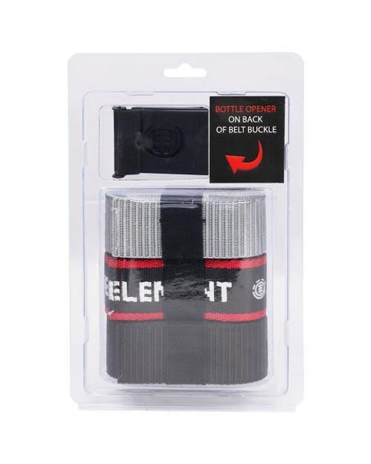 Element Black Beyond 2.0 + Logo Web Belts 3-Pack