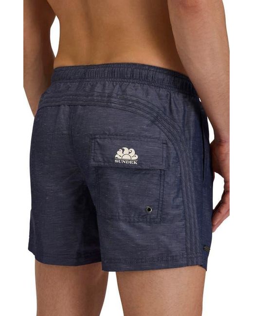 Sundek Blue Solid Swim Trunks for men