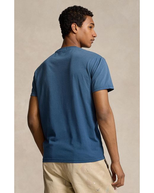 Polo Ralph Lauren Blue Big Pony Classic Fit Interlock Graphic T-shirt for men