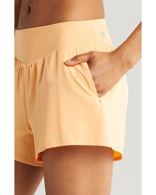Zella All Sport High Waist Shorts in Orange Lyst