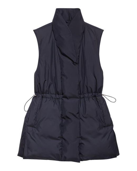 Lafayette 148 New York Blue Recycled Tech Down Puffer Vest