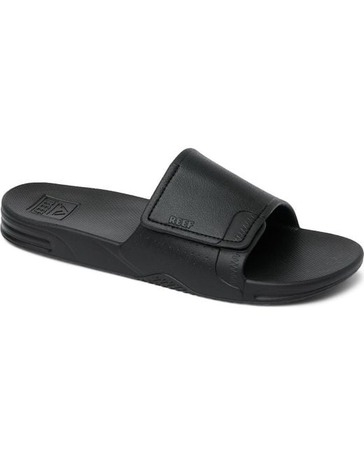 Reef Black Fanning H2O Slide for men