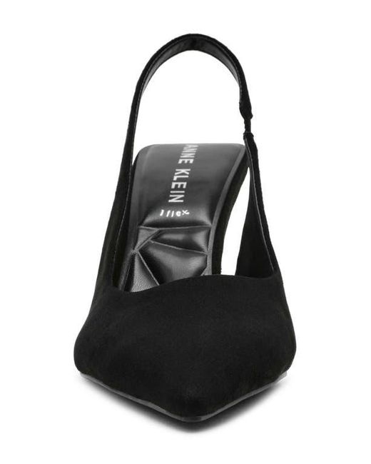 Anne Klein Black Itzy Pointed Toe Slingback Pump