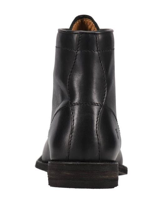 Frye Black Tyler Flex Lace-Up Boot for men
