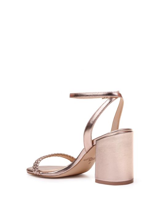 badgley mischka rose gold sandals