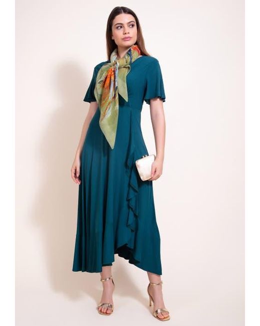 Alie Street London Blue Waterfall Dress