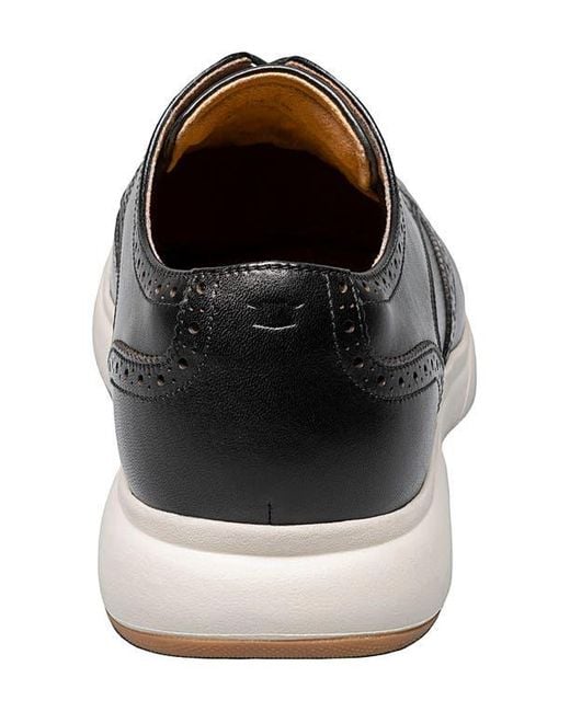 Florsheim Black Dash Wingtip Derby for men