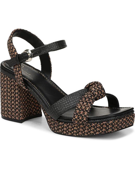 27 EDIT Naturalizer Black Peyton Ankle Strap Platform Sandal