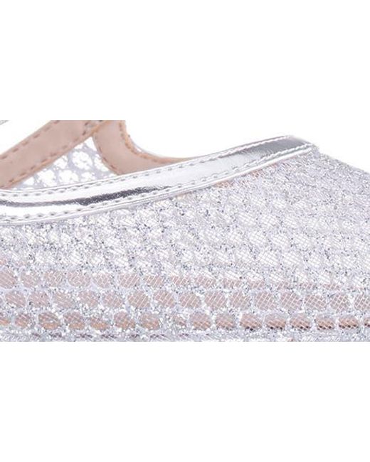 Nina White Nashly Pointed Toe Cap Toe Mary Jane Pump