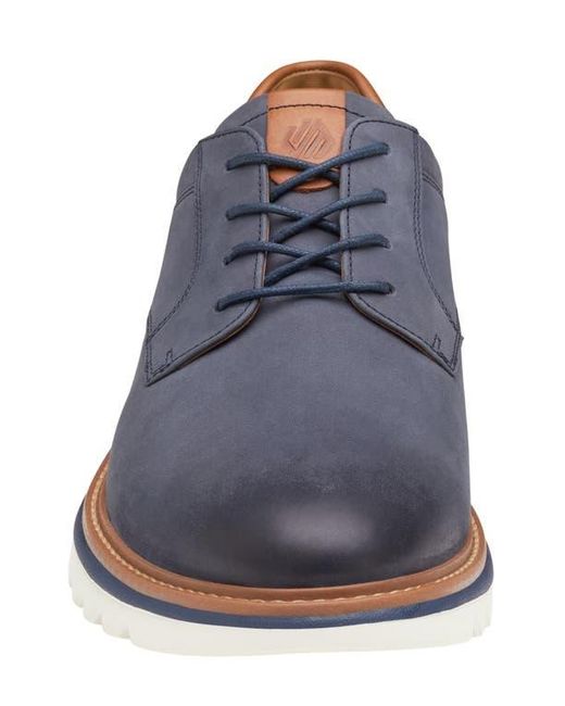 Johnston & Murphy Blue Braydon Plain Toe Derby for men