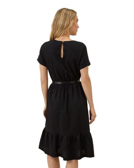 pact canopy linen dress Women's Canopy Linen Blend Notch Neck Dress