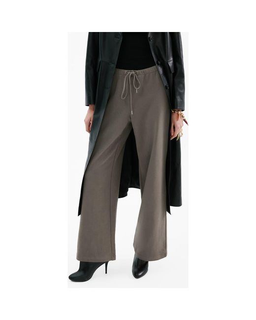 Mango Black Drawstring Waist Cotton Sweatpants