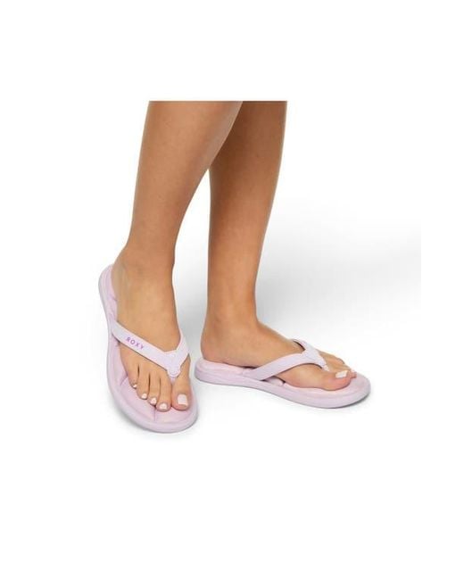 Roxy White Rays Flip Flop