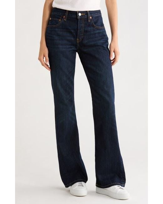 Re/done Blue Twisted Bootcut Jeans