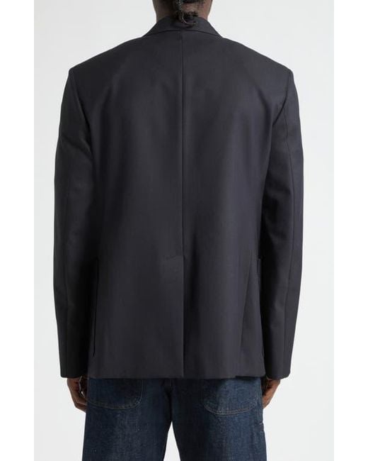 Lemaire Black Tailored Single Breasted Jacket for men