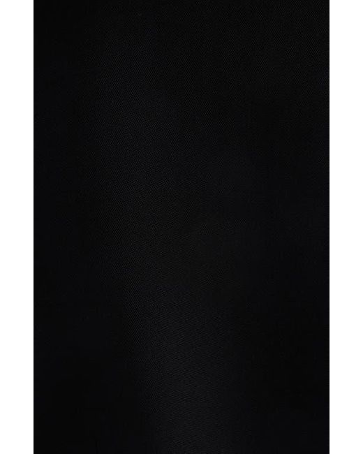 Givenchy Black Cocoon Wool Grain De Poudre Minidress