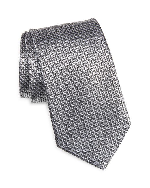 Nordstrom Gray Solid Silk Tie for men