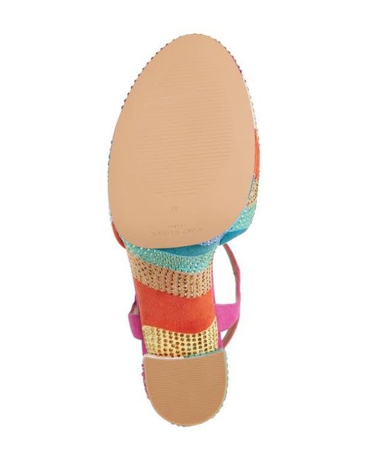 Kurt Geiger Pink Kensington Ankle Strap Platform Sandal