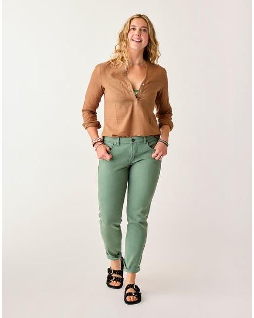 Carve Designs Green Carson Jean