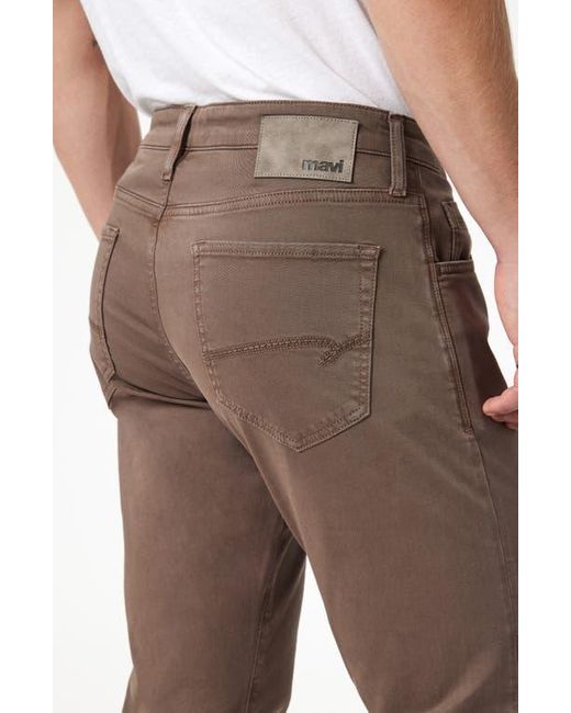 Mavi Gray Matt Relaxed Straight Leg Twill Pants for men