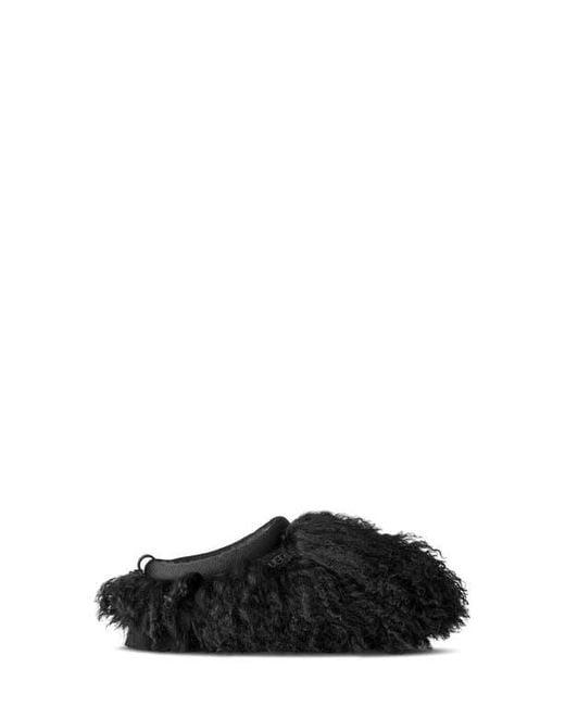 Ugg Black Tazz Fluff Momma Genuine Shearling Slipper