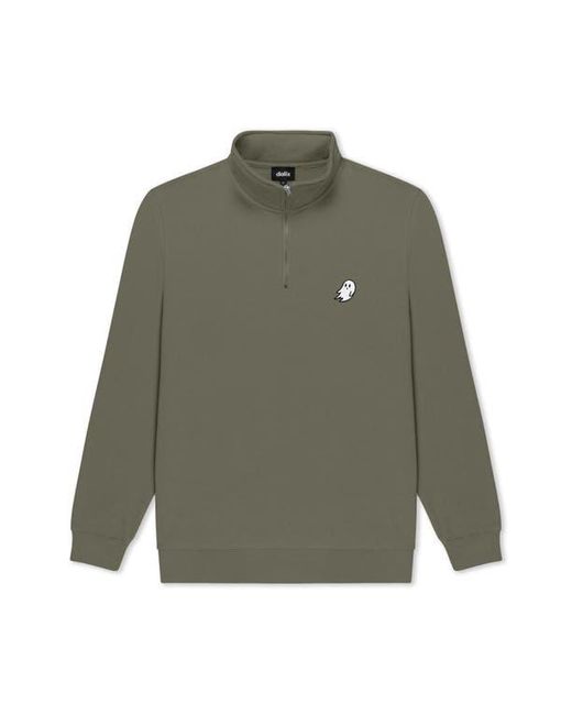 Alix Green Heartly Ghost Quarter Zip Pullover