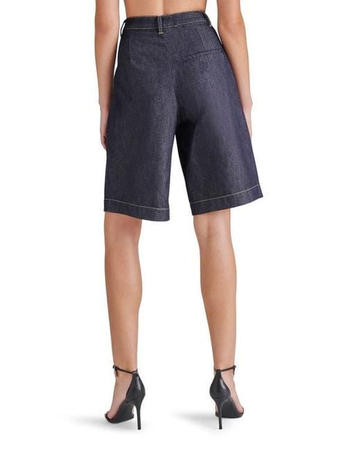 Steve Madden Blue Ivana Denim Bermuda Shorts