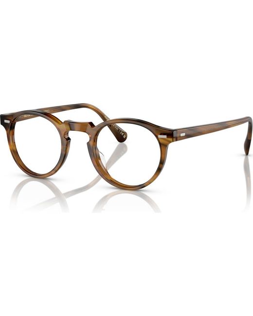 Oliver Peoples Brown 47Mm Phantos Optical Glasses