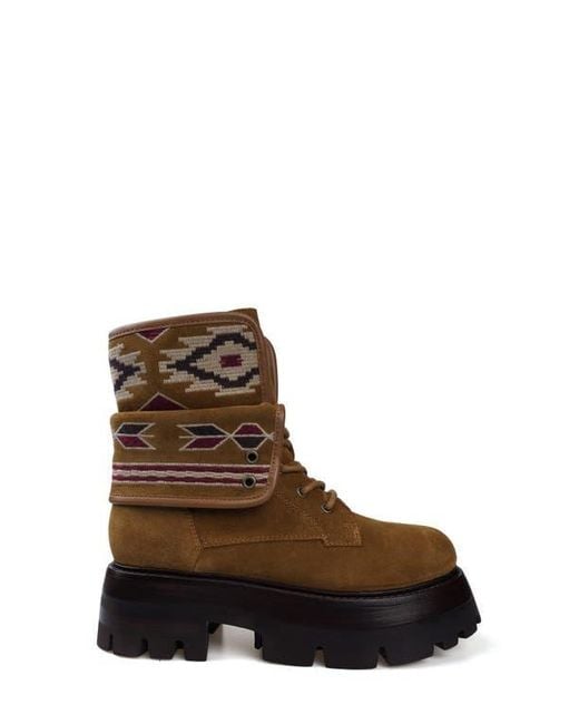 Zigi Brown Tenisha Platform Bootie