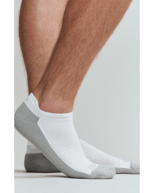 Rhone Gray C.O.R. Ankle Socks for men