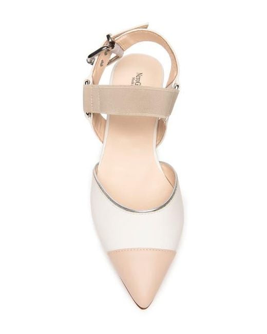 Nero Giardini White Pointed Toe Flat