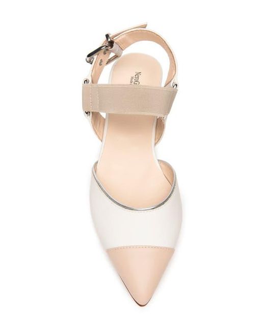 Nero Giardini White Pointed Toe Flat